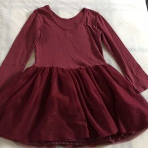 Little girl dark burgundy dress.Old navy